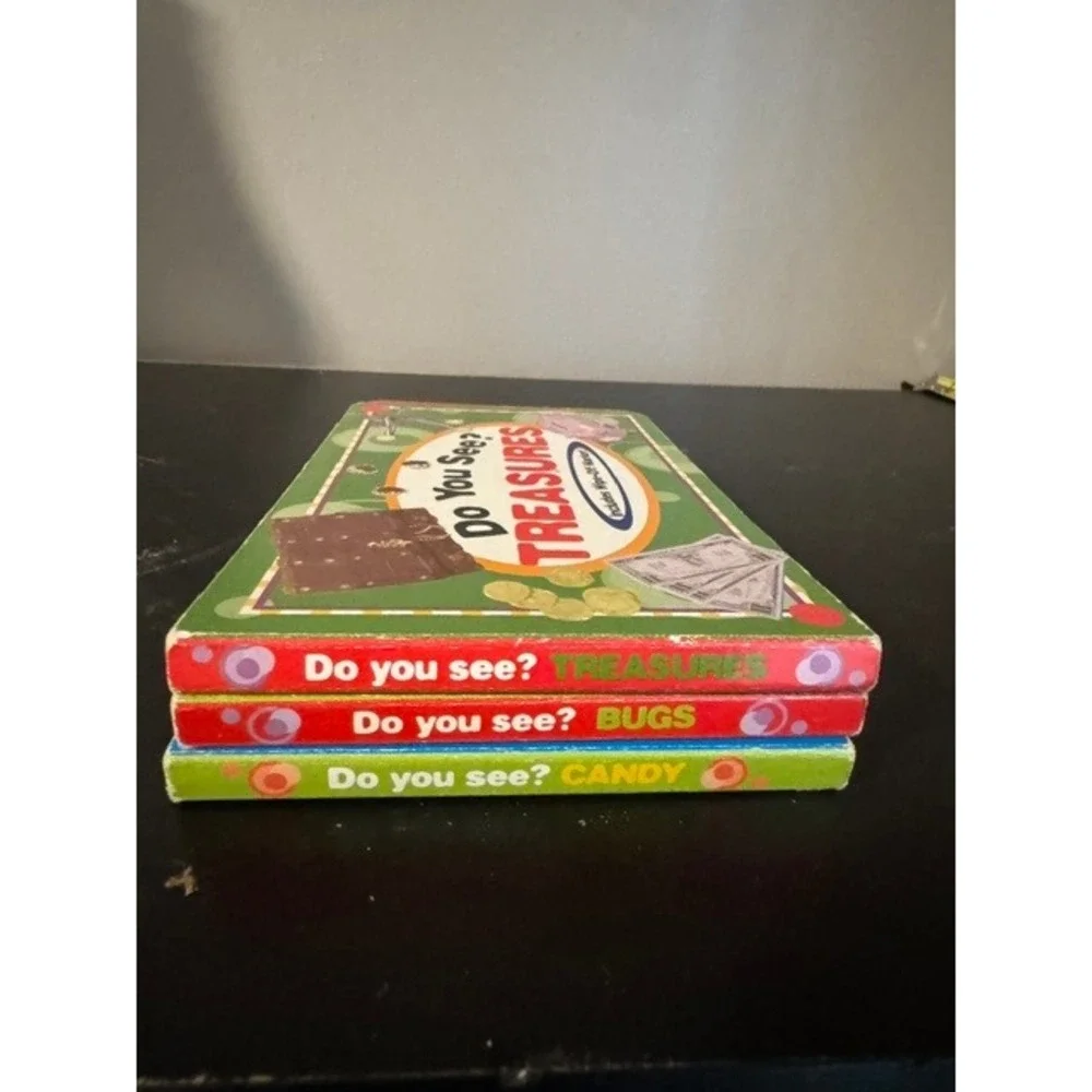Do You See Books set of 3 Candy, Bugs, Treasures GUC